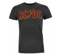 Vanilla Underground Amplified Clothing Mens Grey Ac/dc Logo Short Sleeved T-Shirt (Small)