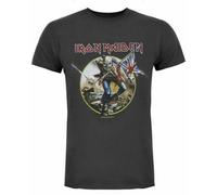 Vanilla Underground Amplified Clothing Mens Grey Iron Maiden Short Sleeved T-Shirt (Small)