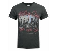 Vanilla Underground Amplified Clothing Mens Grey Motley Crue Short Sleeved T-Shirt (Medium)