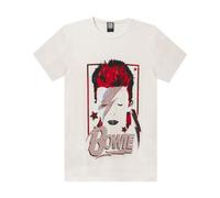 Vanilla Underground Amplified Clothing Mens White David Bowie Short Sleeved T-Shirt (Medium)
