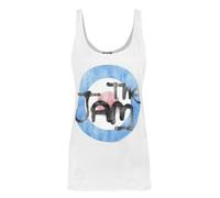 Vanilla Underground Amplified Clothing Womens White The Jam Logo Vest (Small)