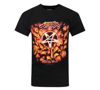 Vanilla Underground Anthrax Mens Black Album Artwork Short Sleeved T-Shirt (Small)