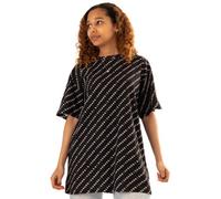 Vanilla Underground Barbie Womens Black Logo Oversized Short Sleeved T-Shirt (X-Large)