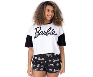 Vanilla Underground Barbie Womens Multicoloured Short Sleeve Short Leg Pyjama Set (Large)