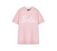 Barbie Womens Pink White Logo Short Sleeved T-Shirt - X-Large