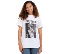Vanilla Underground Barbie Womens White Barbie Doll Couture Graphic Short Sleeved T-Shirt (Large)