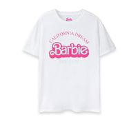 Barbie Women's Adult Short Sleeved T-Shirt (White) in White | Size: 2XL Barbie White 2XL