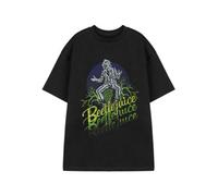 Vanilla Underground Beetlejuice Unisex Black Logo Fade Short Sleeved T-Shirt (Large)