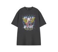 Vanilla Underground Betty Boop Savage Sass Womens Grey Short Sleeved Graphic Tee | Retro Cartoon Casual T-Shirt by Daisy Street | Crew Neck 1977 Tour Design