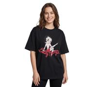 Betty Boop Women's Adult Short Sleeved T-Shirt (Black) in Black | Size: Large Betty Boop Black L