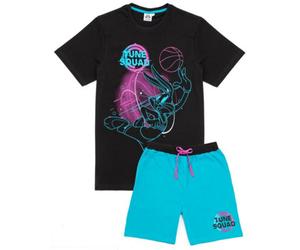 Vanilla Underground Bing Bunny Mens Black Bugs Bunny Short Sleeve Short Leg Pyjama Set (X-Large)