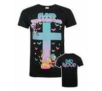 Vanilla Underground Blood On The Dancefloor Mens Black Bad Blood Graphic Print Short Sleeved T-Shirt (Large)