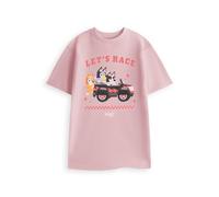 Vanilla Underground Bluey Womens Pink Lets Race Short Sleeved T-Shirt (Large)