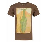 Vanilla Underground Boxtrolls Mens Brown Fish Placement Print Short Sleeved T-Shirt (X-Large)