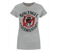 Vanilla Underground Boxtrolls Womens Grey Logo Short Sleeved T-Shirt (Small)