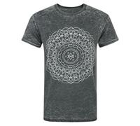 Vanilla Underground Bring Me The Horizon Mens Grey Kaleidoscope Placement Print Short Sleeved T-Shirt (Xx-Large)
