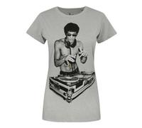 Vanilla Underground Bruce Lee Womens Grey Character Short Sleeved T-Shirt (Small)