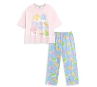 Vanilla Underground Care Bears Womens Pink Character Short Sleeve Long Leg Pyjama Set (Xx-Large)