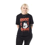 Vanilla Underground Chucky Unisex Black Chucky Chucky Chucky Short Sleeved T-Shirt (Small)