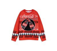 (Small) Coca Cola Christmas Jumper (Mens Red)