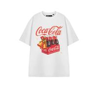 Vanilla Underground Coca Cola Unisex White 6 Pack Christmas Short Sleeved T-Shirt (Small)