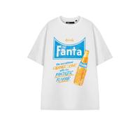 Vanilla Underground Coca Cola Unisex White Fanta Orange Drink Short Sleeved T-Shirt (Medium)