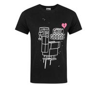 Vanilla Underground Crossy Road Mens Black Emo Goose Short Sleeved T-Shirt (Small)