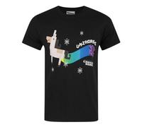 Vanilla Underground Crossy Road Mens Black Unihorse Short Sleeved T-Shirt (Medium)