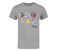 Vanilla Underground Crossy Road Mens Grey Short Sleeved T-Shirt (Medium)