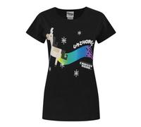 Vanilla Underground Crossy Road Womens Black Unihorse Short Sleeved T-Shirt (Small)