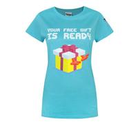 Vanilla Underground Crossy Road Womens Blue Icon Short Sleeved T-Shirt (Medium)