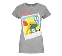 Vanilla Underground Crossy Road Womens Grey Selfie Short Sleeved T-Shirt (Medium)