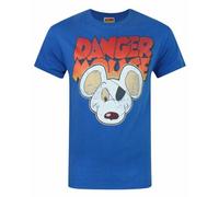 Vanilla Underground Danger Mouse Mens Blue Character Short Sleeved T-Shirt (Small)