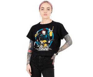 Vanilla Underground David Bowie Womens Black Character Short Sleeved T-Shirt (Xxx-Large)