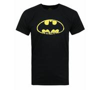 Vanilla Underground Dc Comics Mens Black Batman Logo Short Sleeved T-Shirt (Small)