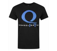 Vanilla Underground Dc Comics Mens Black Queen Consolidated Logo Short Sleeved T-Shirt (Large)