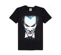 Vanilla Underground Dc Comics Mens Black The Joker Short Sleeved T-Shirt (Large)