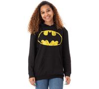 Vanilla Underground Dc Comics Womens Black Batman Logo Hoodie (Medium)