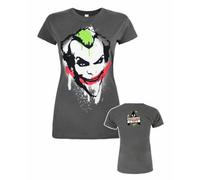 Vanilla Underground Dc Comics Womens Grey Batman Short Sleeved T-Shirt (X-Large)