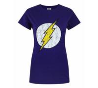 Vanilla Underground Dc Comics Womens Purple Logo Short Sleeved T-Shirt (Medium)