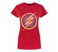 Vanilla Underground Dc Comics Womens Red Logo Short Sleeved T-Shirt (X-Large)