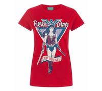 Vanilla Underground Dc Comics Womens Red Wonder Woman Short Sleeved T-Shirt (X-Large)