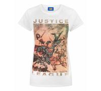 DC Comics Women's Short Sleeved T-Shirt (Adult White) in White | Size: Large DC Comics White L