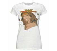 Vanilla Underground Dc Comics Womens White Wonder Woman Short Sleeved T-Shirt (X-Large)