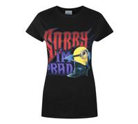 Vanilla Underground Despicable Me Womens Black Dracula Minion Short Sleeved T-Shirt (Large)