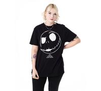 Vanilla Underground Disney The Nightmare Before Christmas Unisex Black Adults Jack Short Sleeved T-Shirt (Small)