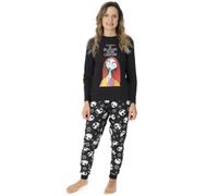 Disney The Nightmare Before Christmas Womens Pyjamas | Jack Skellington Sally Halloween Festive Long Sleeve Long Leg PJs Set | Matching Family Pajama Nightwear for Adults