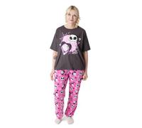 Vanilla Underground Disney The Nightmare Before Christmas Womens Multicoloured Sally Short Sleeve Long Leg Pyjama Set (Medium)