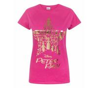 Vanilla Underground Disney Womens Pink Peter Pan Short Sleeved T-Shirt (Medium)