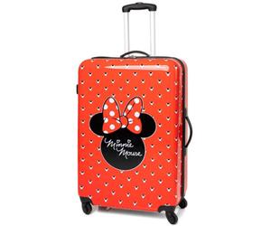 Vanilla Underground Disney Womens Red Minnie Mouse Small Suitcase (Small)